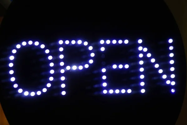 로고 서명 "오픈" — 스톡 사진