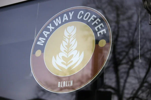 Logo marki "kawa Maxway" — Zdjęcie stockowe