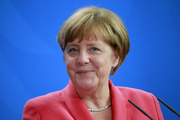 Angela Merkel - Meeting of the German Chancellor — Stock Photo, Image