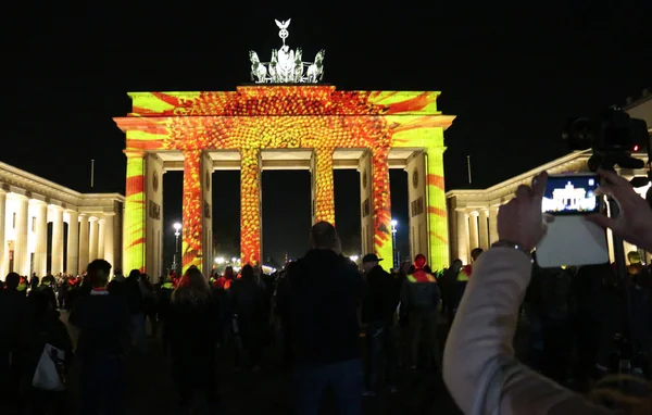 Festival de la Luz en la Puerta de Brandenburgo — Foto de Stock