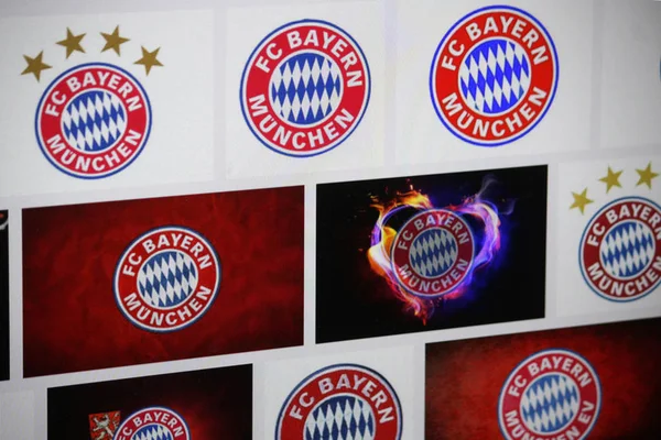 Logos der Marke "fc bayern münchen" — Stockfoto