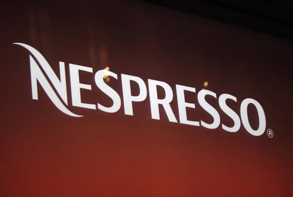 Logotipo da marca "Nespresso " — Fotografia de Stock