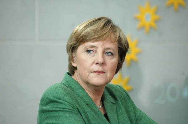 Angela Merkel - receptie voor leden van het Pen-Congres — Stockfoto