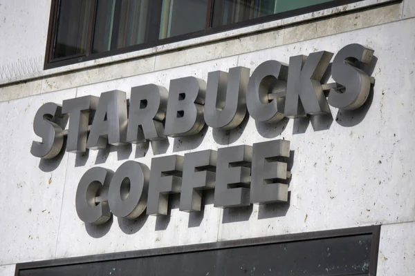 Logo of brand "Starbucks Coffee" — Stock Photo, Image