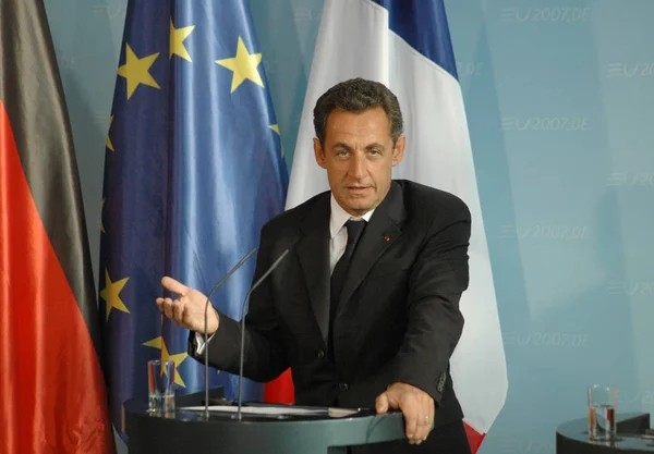 Presidente francese Nicolas Sarkozy — Foto Stock