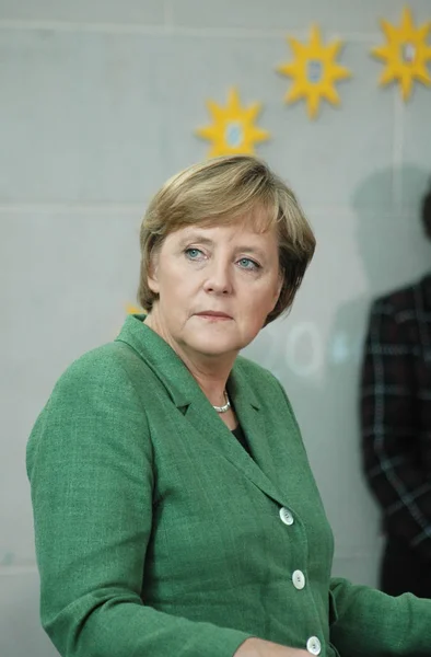 Angela Merkel - recepcja dla członków Kongresu Pen — Zdjęcie stockowe