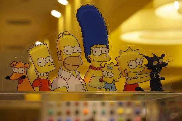The cartoon characters of the "Simpsons": Berlin. — Stock Photo, Image