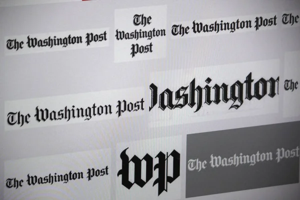 Логотип бренда "Washington Post" " — стоковое фото