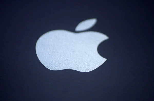 Logotipo da marca "Apple " — Fotografia de Stock