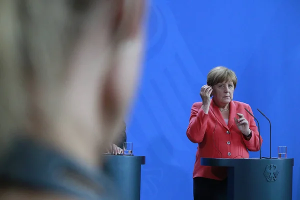 Angela merkel - treffen der deutschen kanzlerin — Stockfoto