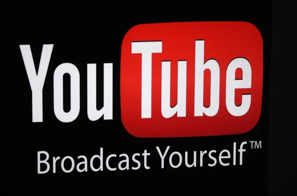 Sign logo Youtube — Stock Photo, Image