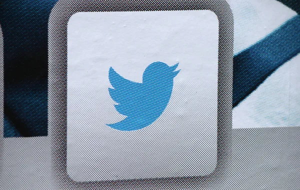 Logo del marchio "Twitter", Berlino . — Foto Stock