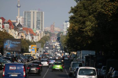 traffic on Berlin highway clipart