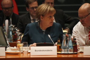  Meeting of the German Federal Chancellor  clipart