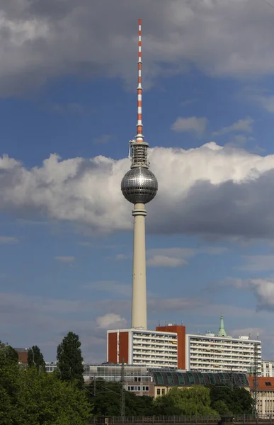 Aerial photo: Fernsehturm, Berlin. — ストック写真