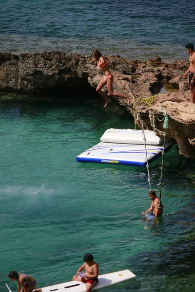 Mar Mediterrâneo em Ibiza — Fotografia de Stock