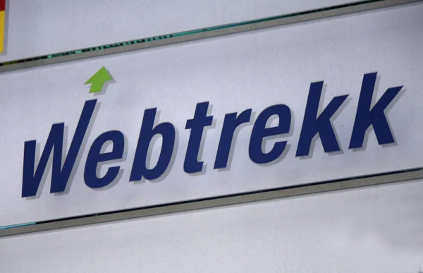 Logotipo da marca "Webtrekk " — Fotografia de Stock