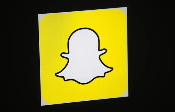 Logo del marchio "Snapchat " — Foto Stock