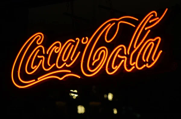 "可口可乐品牌的标志" — 图库照片