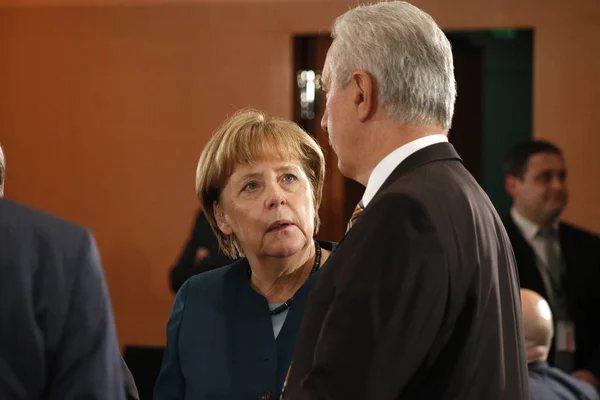 Meeting of the German Federal Chancellor — Stock Photo, Image