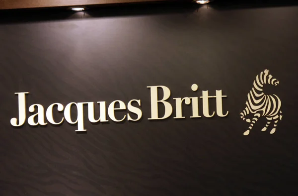 Logo dari merek "Jacques Britt " — Stok Foto