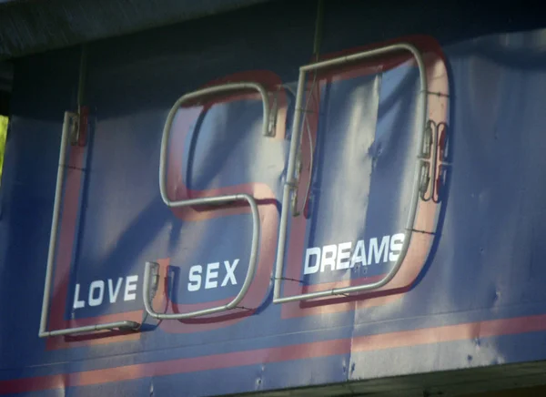 Logo marki "Lsd miłość Seks marzenia" — Zdjęcie stockowe