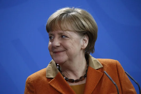 Angela Merkel - Reunión de la Canciller alemana — Foto de Stock
