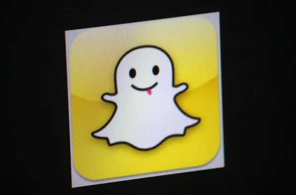Logo of brand "Snapchat" — Stock Photo, Image