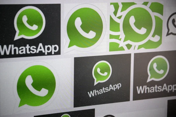 Logo de la marca "Whatsapp " —  Fotos de Stock