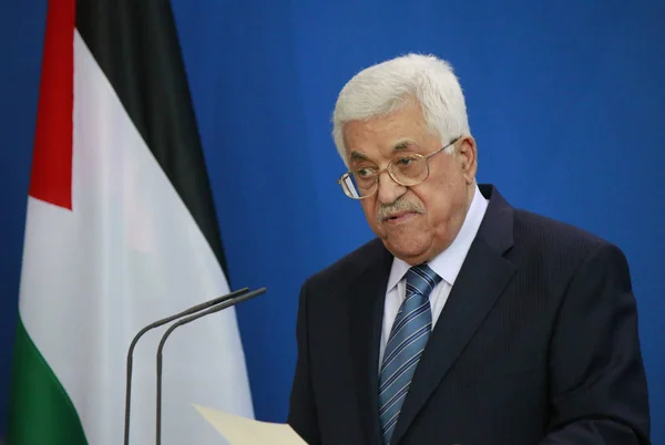 Palestyński prezydent Mahmoud Abbas — Zdjęcie stockowe