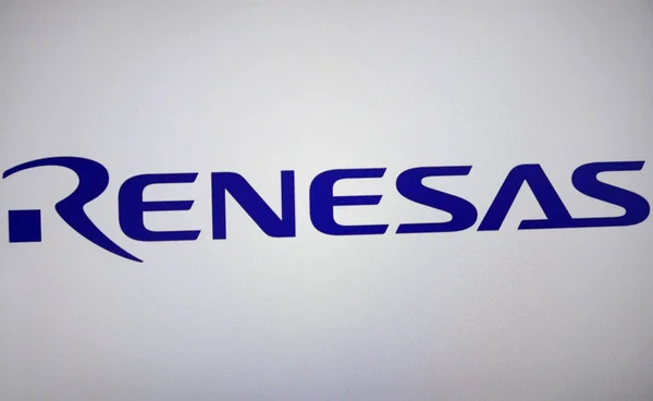 Zaloguj się logo "Renesas" — Zdjęcie stockowe