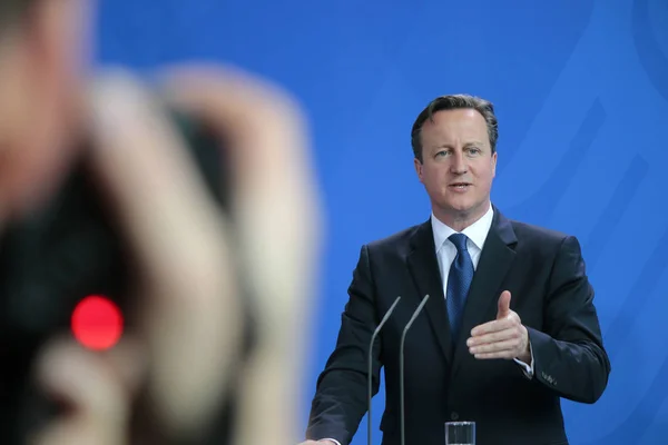 Премьер-министр Дэвид Кэмерон — стоковое фото