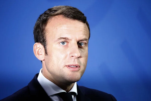 Frankrikes President Emmanuel Macron — Stockfoto