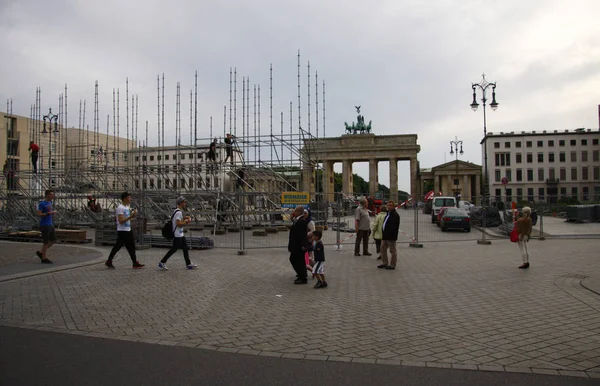 Barriers at Pariser Platz — Stock Photo, Image