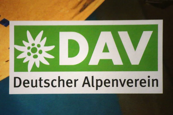 "Dav Deutscher Alpenverein 브랜드의 로고" — 스톡 사진