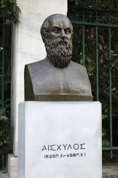 Busto de Eurípides, Atenas — Fotografia de Stock