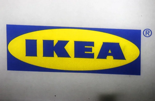 Logo of brand "Ikea" — Stock Photo, Image