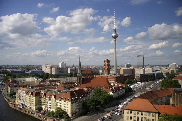 上からの眺め: ベルリンのスカイライン — ストック写真