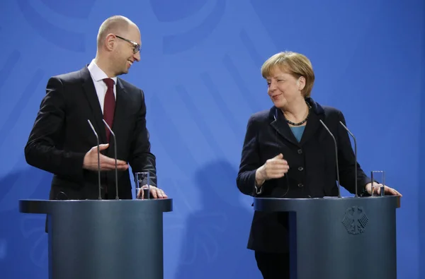 Meeting of the German Chancellor — Stock Photo, Image