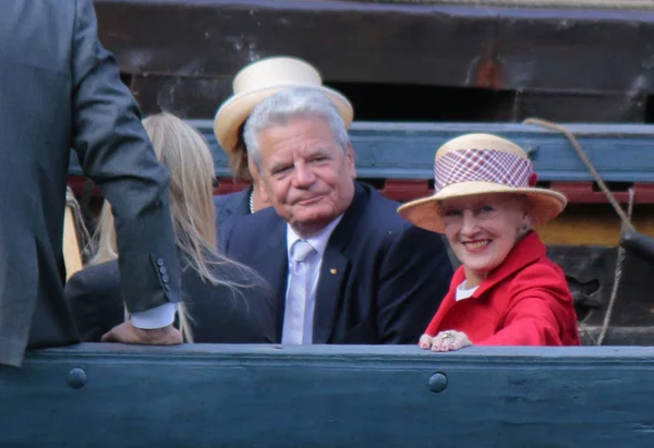 Joachim Gauck, királynő Margrethe Ii, Dánia — Stock Fotó