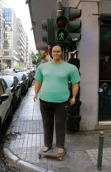 Mannequin in green shirt — Stock Photo, Image