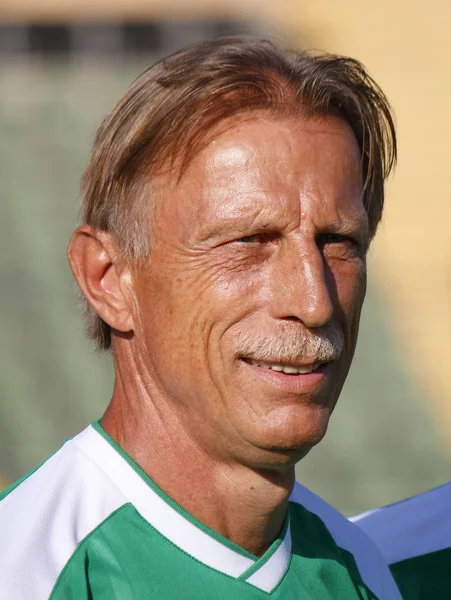 Treinador de futebol alemão Christoph Daum — Fotografia de Stock