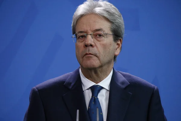 De Italiaanse premier Paolo Gentiloni — Stockfoto