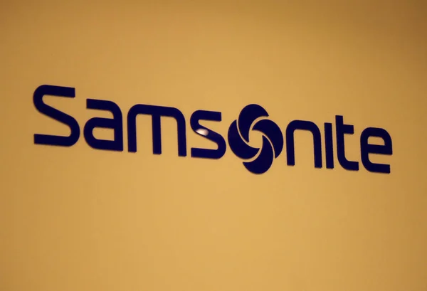 Logotipo da marca "Samsonite " — Fotografia de Stock