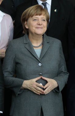 German Chancelor Angela Merkel  clipart