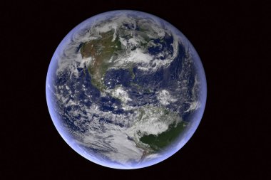 Uzayda Dünya gezegeni 