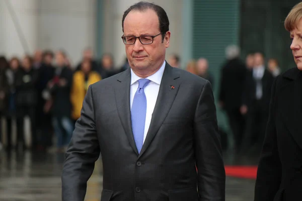 Möte av den tyska kanslern med den franska presidenten — Stockfoto