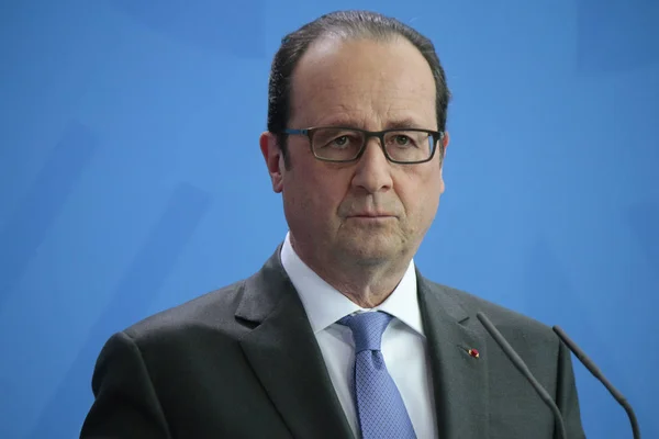 Französischer präsident francois hollande — Stockfoto