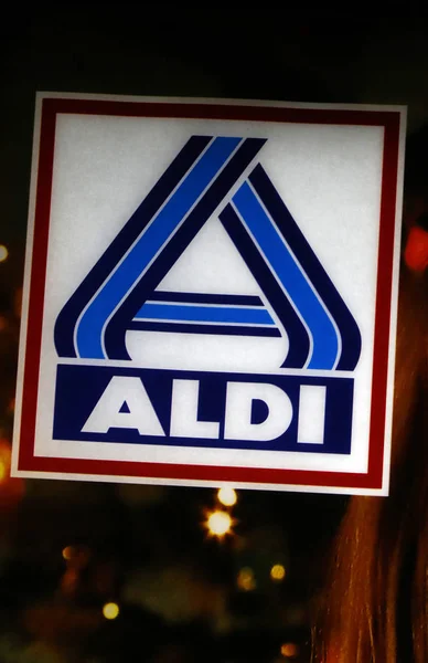 Logo van het merk "Aldi" — Stockfoto