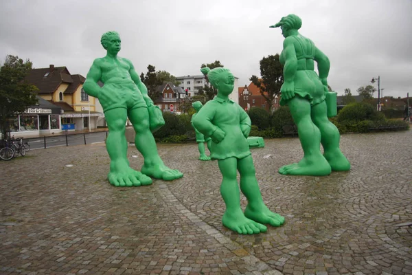 Зелені гіганти скульптури — стокове фото